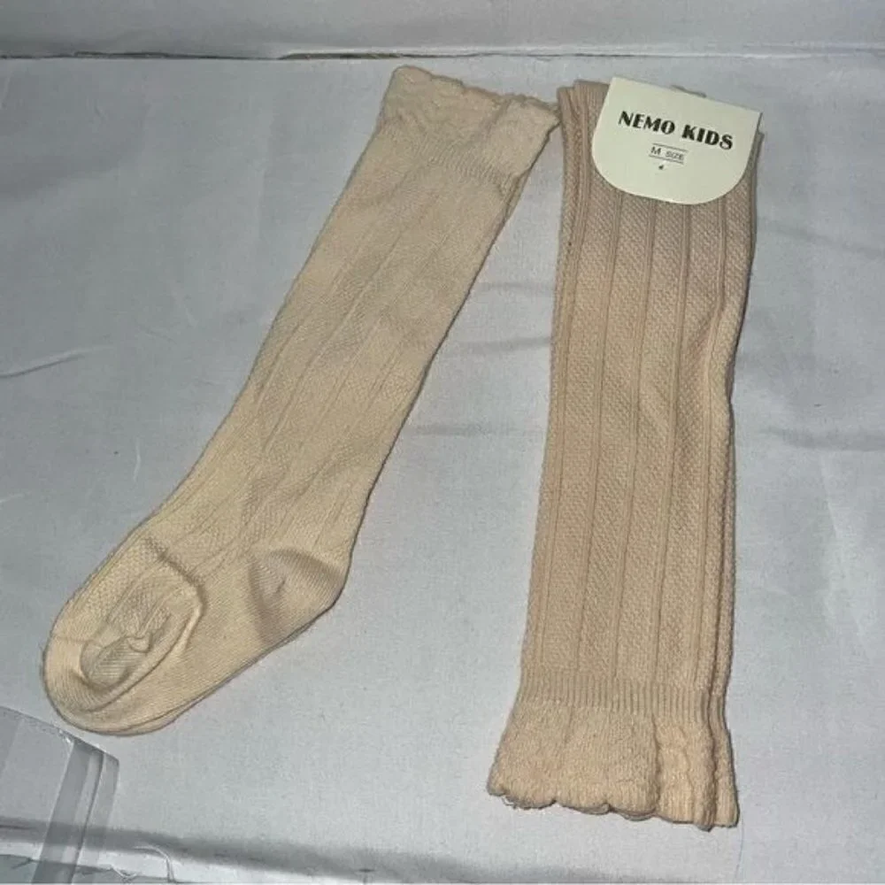 Nemo Kids Socks Toddler Knee High Boot Ribbed Knit Solid Socks Uniform Pull on